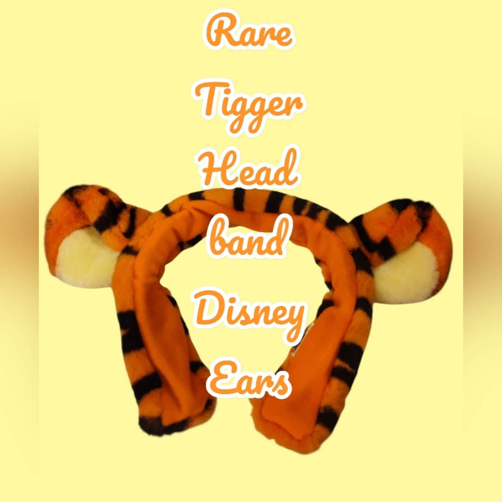 Disney Parks Tigger Plush Headband Rare Sold Out Fits Most GUC No Tag Pre Owned